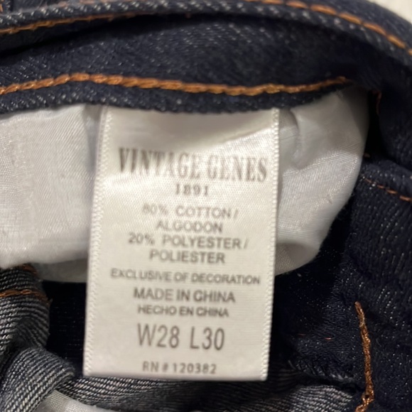 Vintage Genes slim straight size W28 L30 - Picture 5 of 5